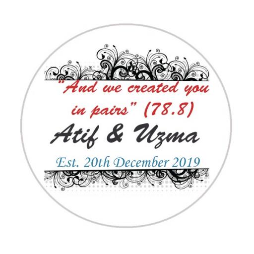 Personalised Labels-Invitations-Stickers - Text with Vector Borders