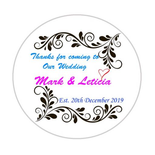 Personalised Labels-Invitations-Stickers - Text with Vector Borders