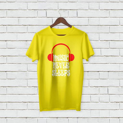 Personalised Text Music Never Sleep On T-Shirt (1).jpg