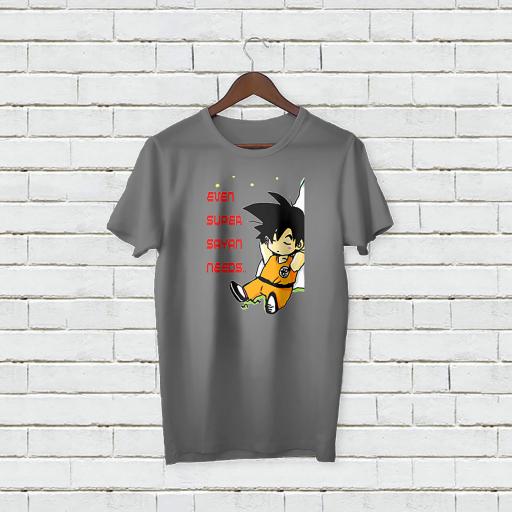 Personalised Text Even Super Sayan Needs Rest T-Shirt (4).jpg