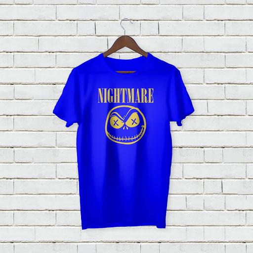 Personalised Text Scary Nightmare Logo On T-Shirt (3).jpg