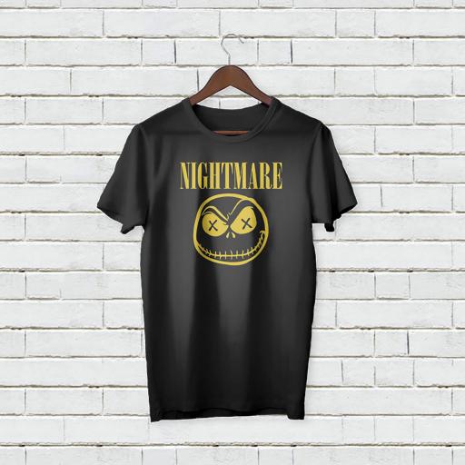 Personalised Scary Nightmare text/logo T-Shirt - Add Your Text/Name