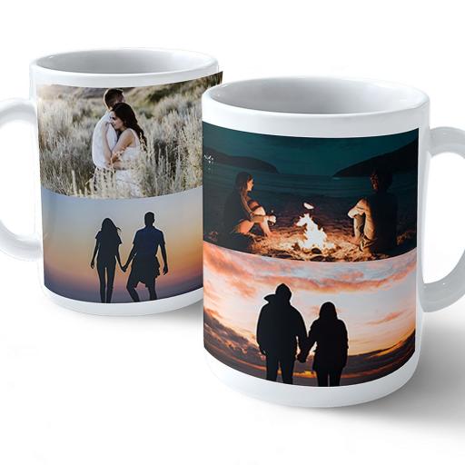 Personalised Mug with 4 Photo Collage