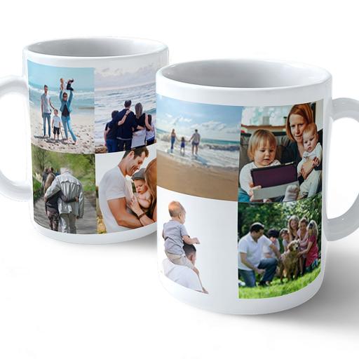 Personalised Mug with 8 Photo Collage