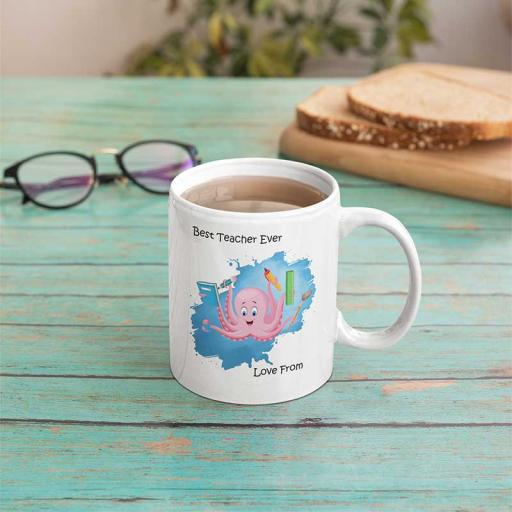 Personalised Best Teacher Ever Mug - Add Name/Text