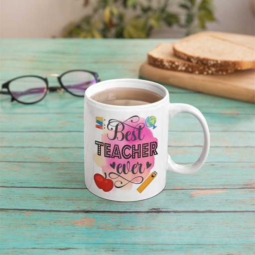 Personalised Best Teacher Ever Mug - Add Name/Text