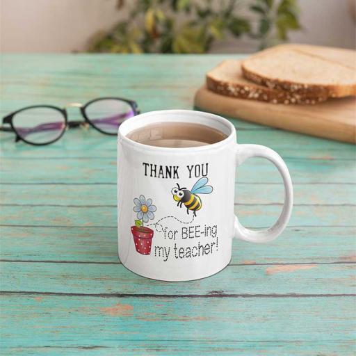 Personalised 'Thank You for Being My Teacher' Mug - Add Name/Message