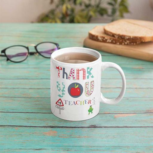 Personalised Thank you Teacher Mug - Add Name/Text