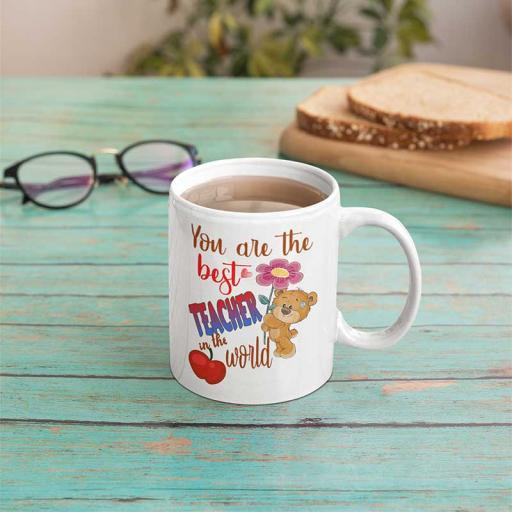 Personalised 'You are the Best Teacher in the World' Mug - Add Name/Text