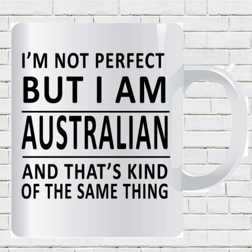 Personalised 'I am Not Perfect But I am Australian' Mug-min.jpg