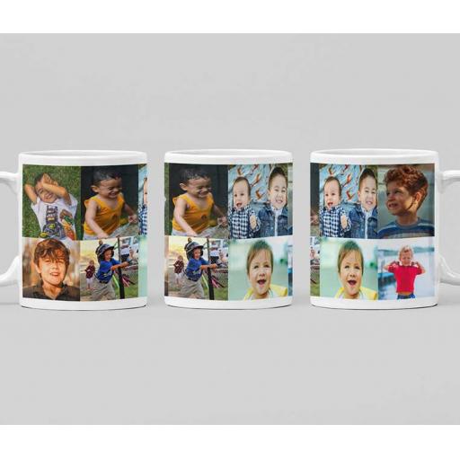 Personalised 8 Photo Collage Mug