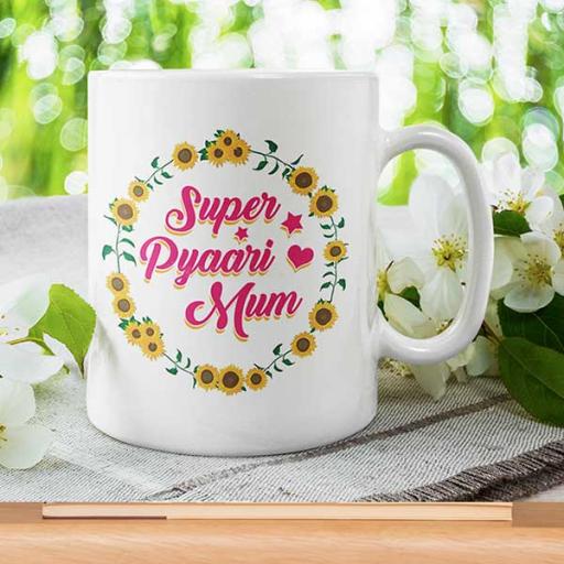 'Super Pyaari Mum' - Personalised Mug for Mum