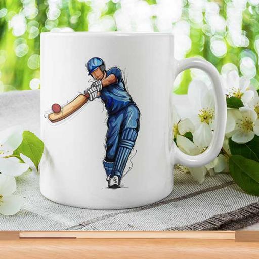 Cricket Lover Personalised Printed Mug - Add Text