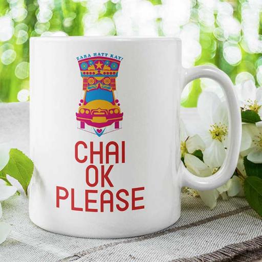 'Chai OK Please' Funny Desi Personalised Mug