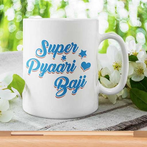 'Super Pyaari Baji' - Personalised Mug for Sister