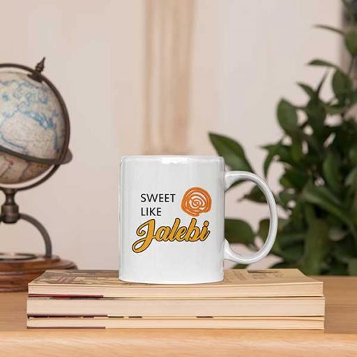 Personalised Funny 'Sweet Like Jalebi' Mug - Add Text