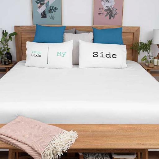 Personalised 'My Side - Your Side' Pillowcases - Couple Gift