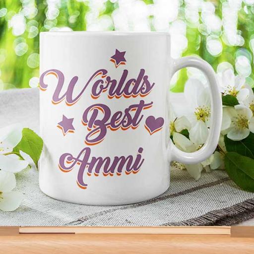 Personalised 'World's Best Ammi' - Gift for Mother