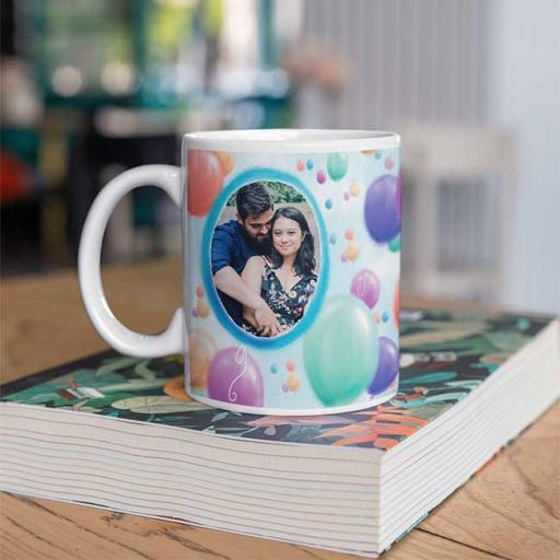 Happy Birthday Personalised Mug - Add Image