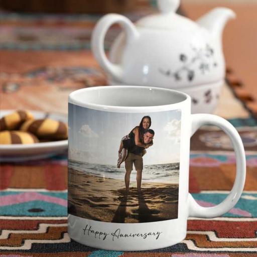 Personalised Mug Gifts 2 Photos Upload and Text