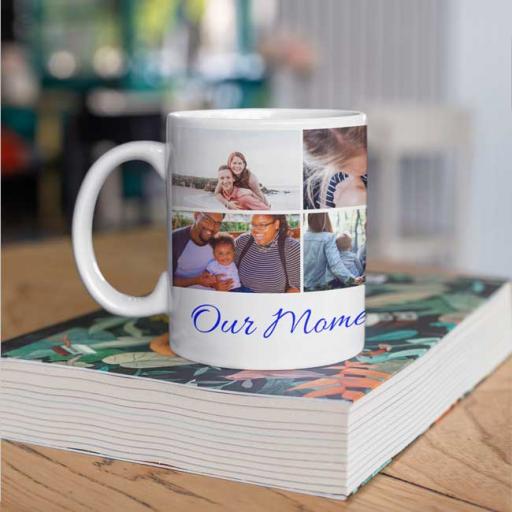 Personalised Photo Collage Mug with Photos & Text