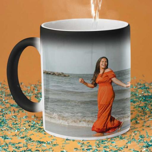 Personalised Photo & Text Magic Mug