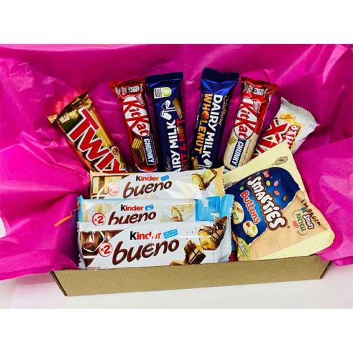 PostBox Sugar Rush Chocolate Hamper - with Personalised Message