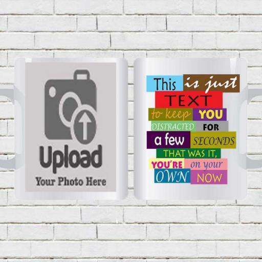 Personalised 'Text to Distract You' Funny Mug - Add Name & Photo