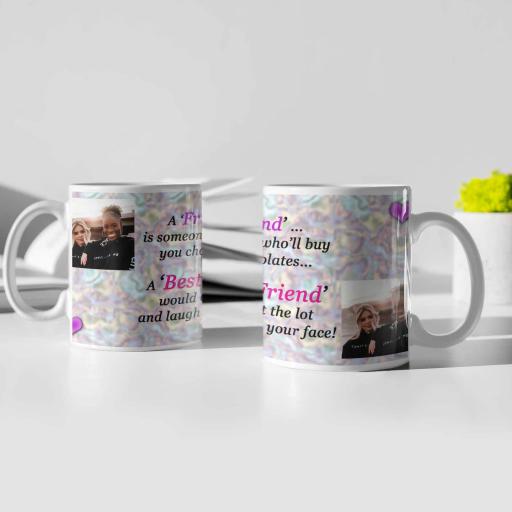 Best Friends photo upload Personalised Mug