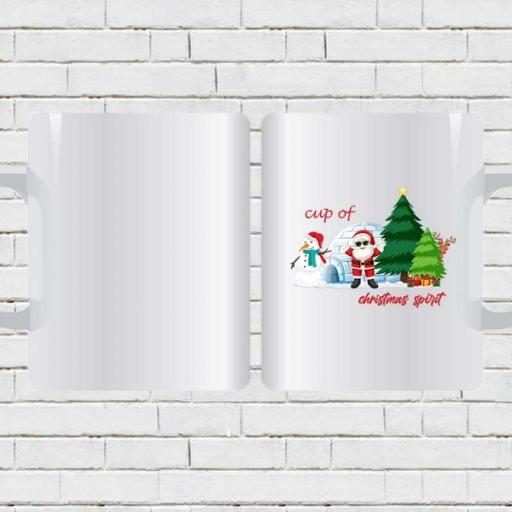 Cup of Christmas Spirit Personalised Mug with Text & Photo