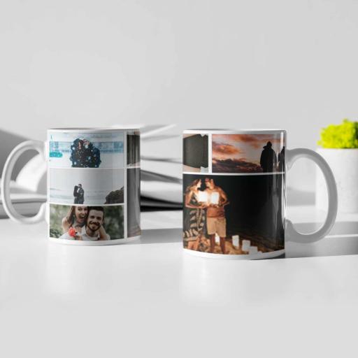 Personalised 6 Photo Collage Mug