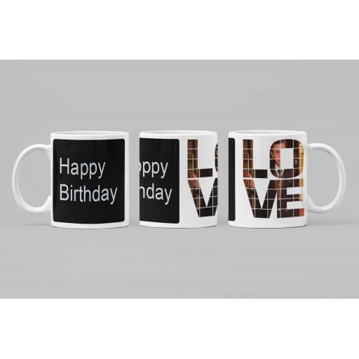 Personalised LOVE Photo Mug - Add Photo/Message