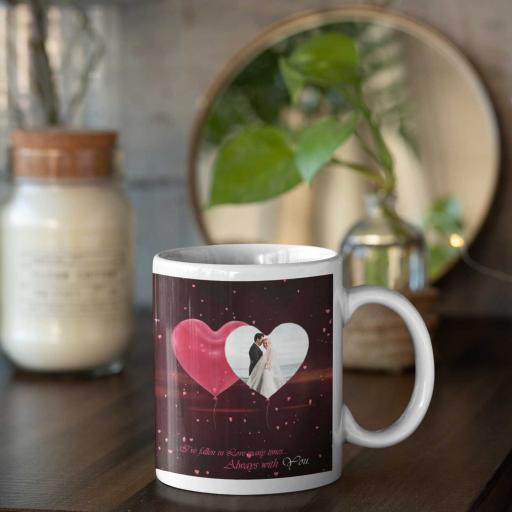 Personalised 'Fallen in Love' Mug - Add Photo & Names