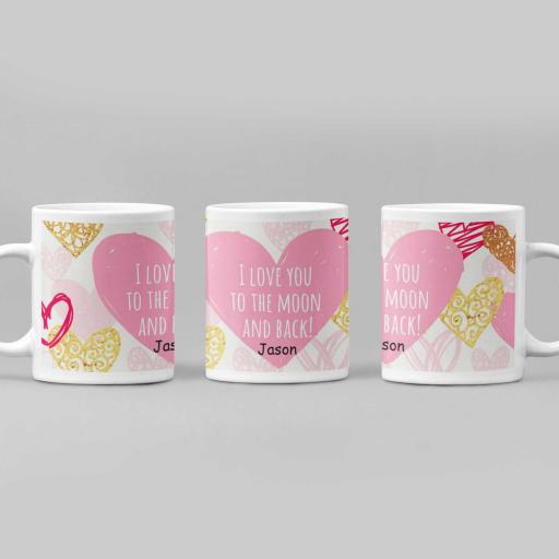 Personalised 'I Love You to the Moon & Back' Mug - Add Name