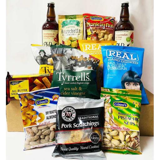 Old Mout Cider and Snacks Hamper with Personalised Message