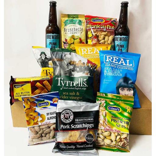 BrewDog Craft Beer and Snacks Hamper - Punk IPA - Add Personalised Message