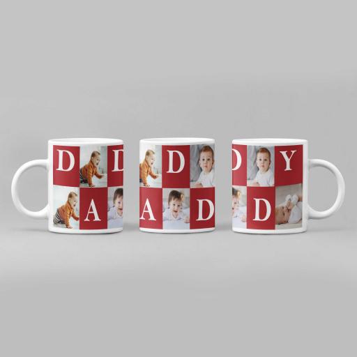 Personalised 5 Photo Mug for Daddy