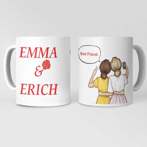 Personalised Best Friends Forever Mug - Add Names