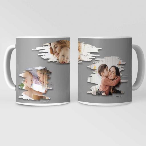 Personalised 3 Photos Mug