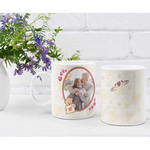 Personalised Photo Mug with a Cute Love Design