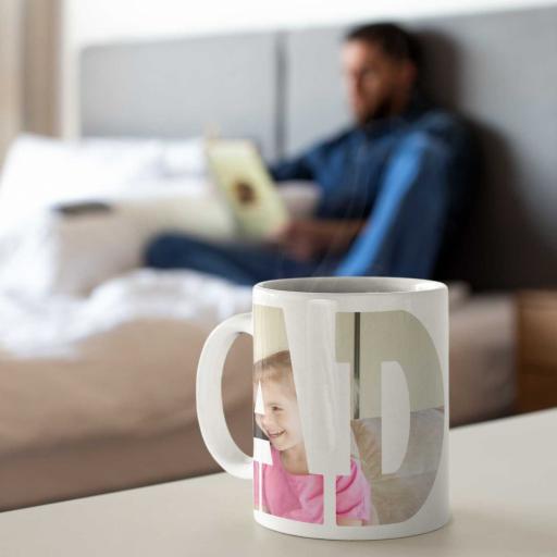 Personalised 'DAD' Photo Mug - Upload Photo