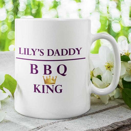 Personalised Mug for a BBQ King - Add Name