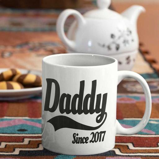 Personalised 'Daddy Since YEAR' Mug - Add Message