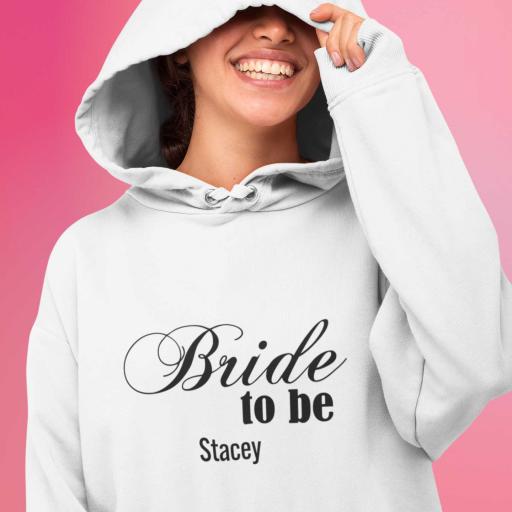 Personalised 'Bride to be' Hoodie Gift