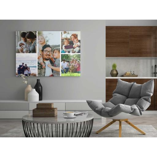 Personalised 5 Photo Collage Canvas