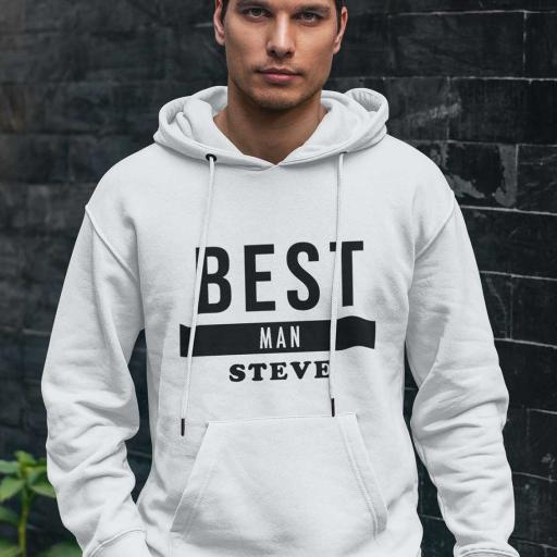 Personalised 'Best Man' Hoodie - Add Name