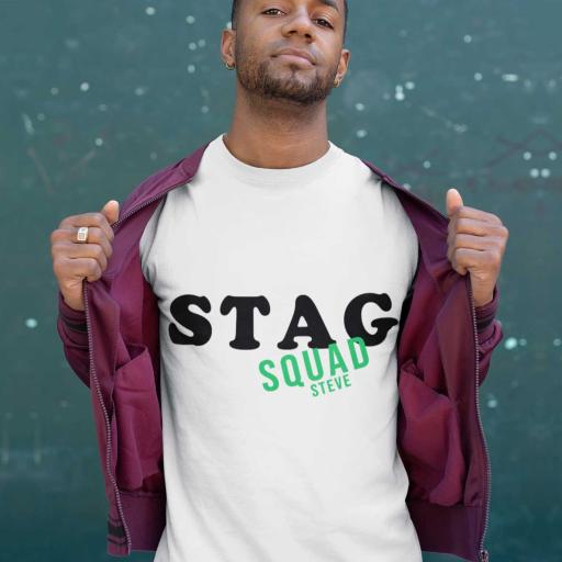 Personalised Stag Squad t-Shirt - Add Name