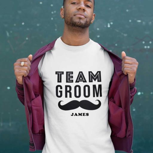 Personalised Team Groom t-Shirt - Add Name