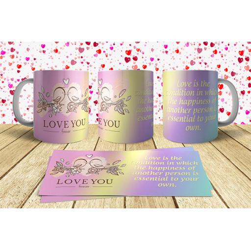 Personalised Romantic Valentine's Day Mug - Add Text