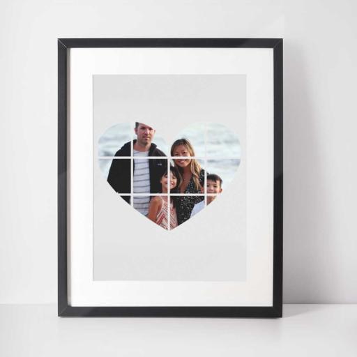 Personalised Heart Photo Wall Art - Upload Photo